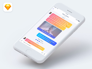 Message App Sketch Freebie