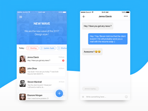 Message Team App UI