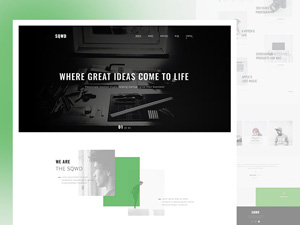 Minimal Agency Landing Page
