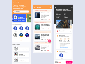 Government Jobs Exam Preparation App Concept