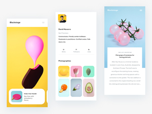 Minimalistic Mobile App Layout