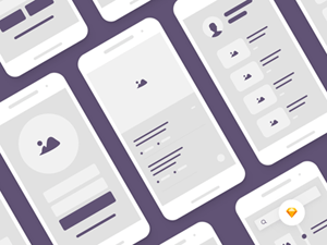 Mobile Blocks Wireframe UI Kit