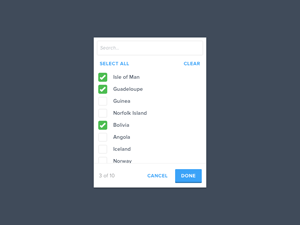 Multiple Selection Drop Down