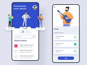 Music Tutorial App Concept
