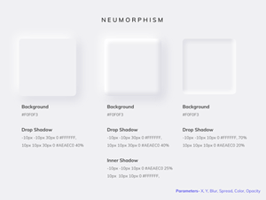 Neumorphism Technical Examples