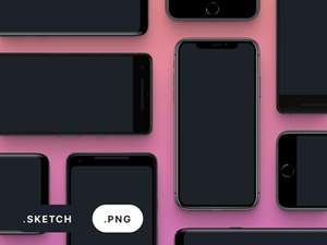 New Devices Mockups on Facebook Design
