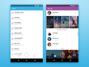 Snapchat UI Concept