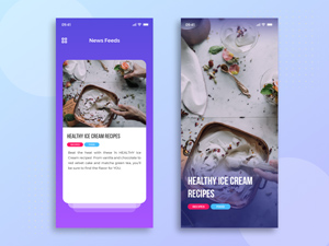 News Feeds App Concept