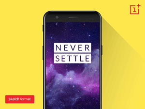 OnePlus 5 Sketch Mockup