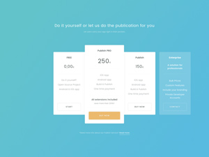 Pricing Table Concept