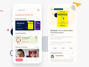 Book Reviews Mobile App UI