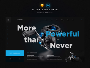 Shimano Fishing Website Concept