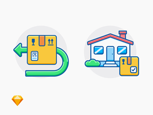 Return Icon & Delivered Icon