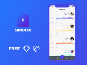 Shouter – Music App Concept for Sketch & Kite App
