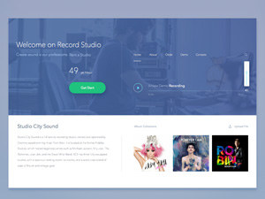 Recording Studio Web Page