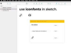 Sketch Iconfont
