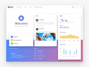 Slack Dashboard Concept