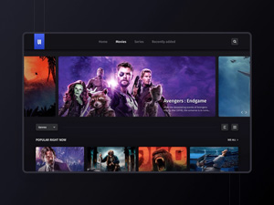 Streaming Web App Concept
