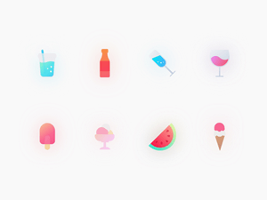 Summer Icons Set