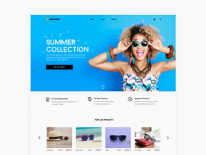 SunGlasser Website Template