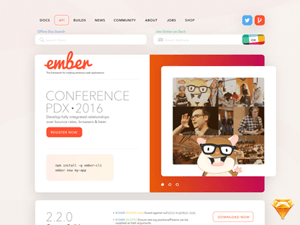 Ember.js Website Redesign