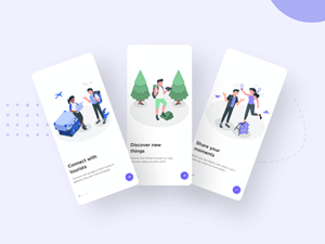 Travel App Onboarding Concept