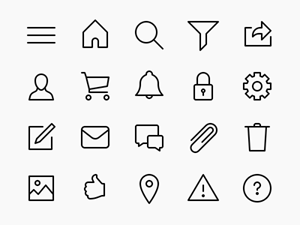Line Icons Set Demo