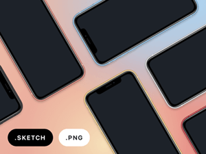 iPhone XS, iPhone XS Max and iPhone XR Mockups