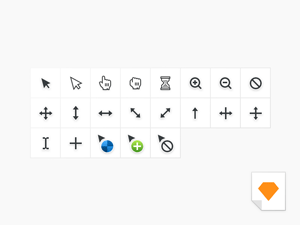Vector Cursor Symbols