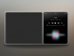 Vintage HomePod Illustration