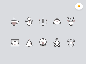 Winter Icons Set