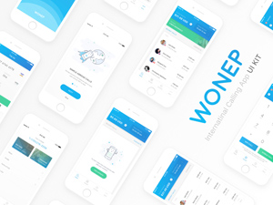 Wonep International Calling App UI Kit