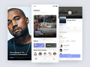 Music Streaming App Concept