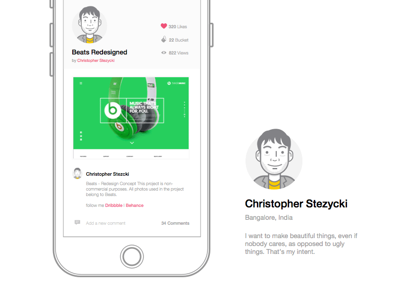 Dribbble Paper App