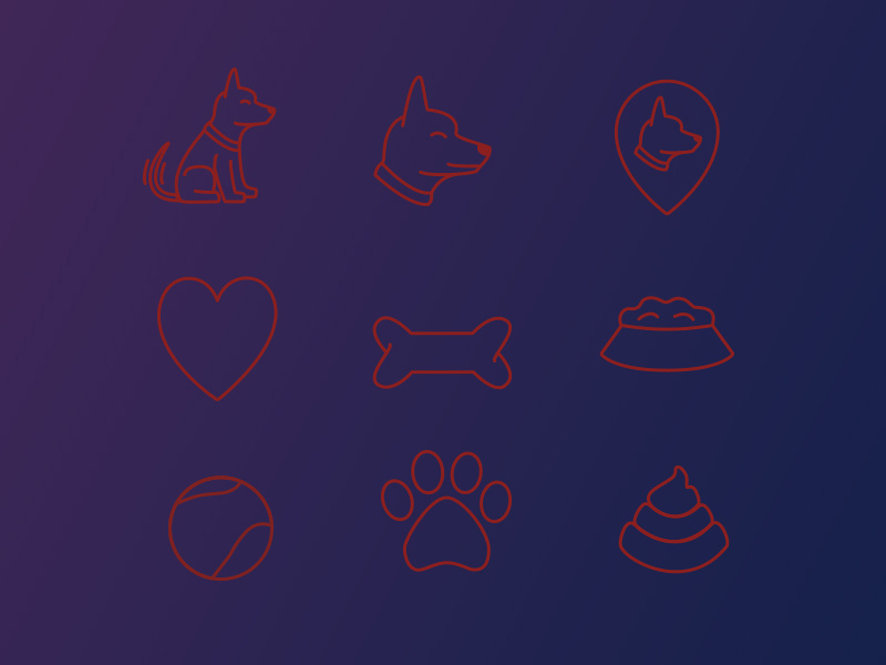 Puppy Icons Set