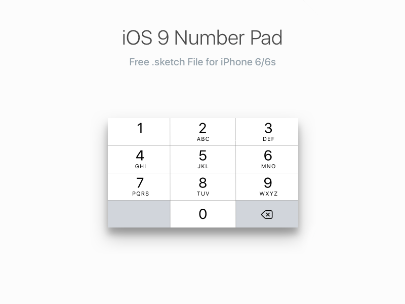 number pad on ipad