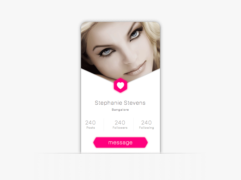 Mobile App Profile View