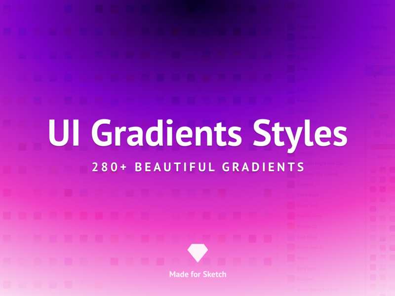 280+ UI Gradients Styles for Sketch Freebie Download Sketch Resource Sketch Repo