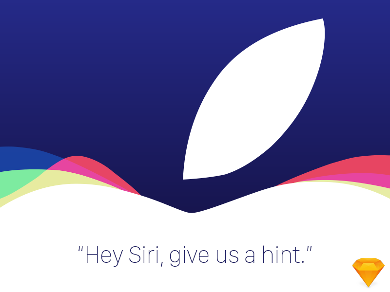 Apple September Event Wallpaper in Sketch