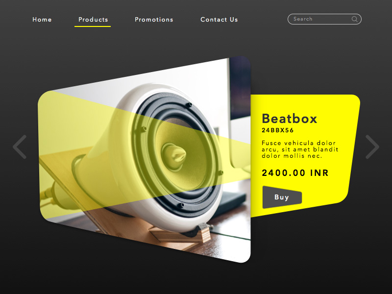 E-commerce Webpage Concept