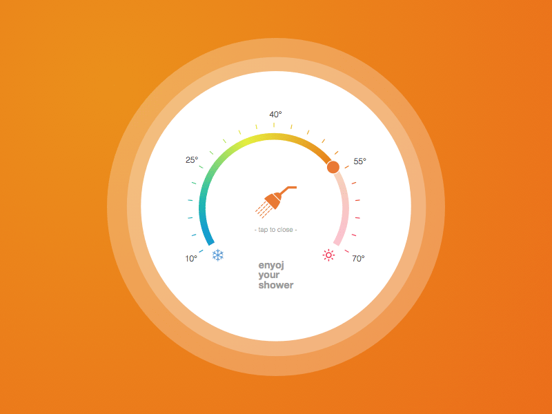 Shower Digital Controller UI