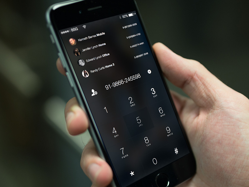Dialer Screen Interface