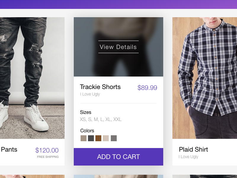 Quick View eCommerce Page