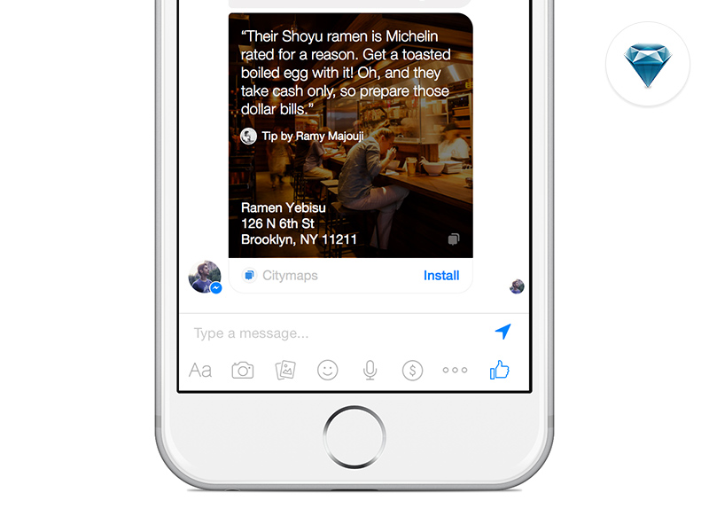 Citymaps + Facebook Messenger