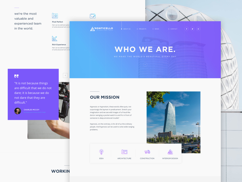 Architecture Website Concept