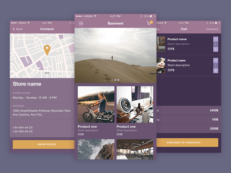 E-commerce iOS UI Kit