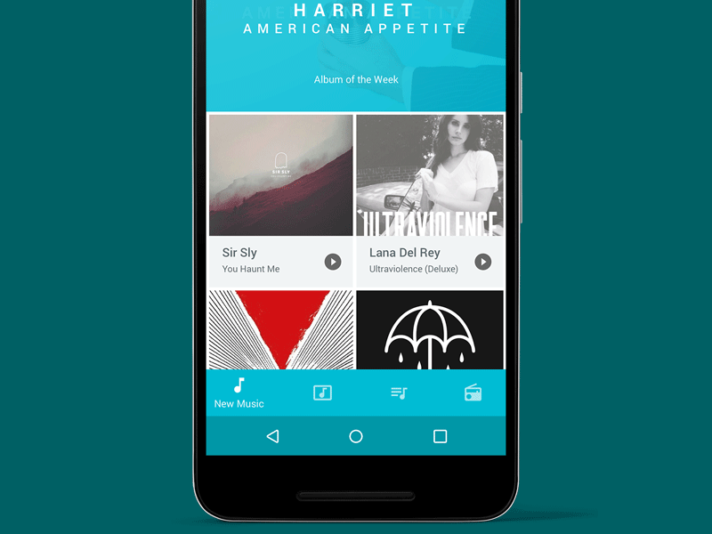 Android N Bottom Navigation