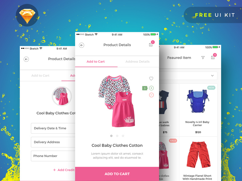BabyPink – Sketch UI Kit