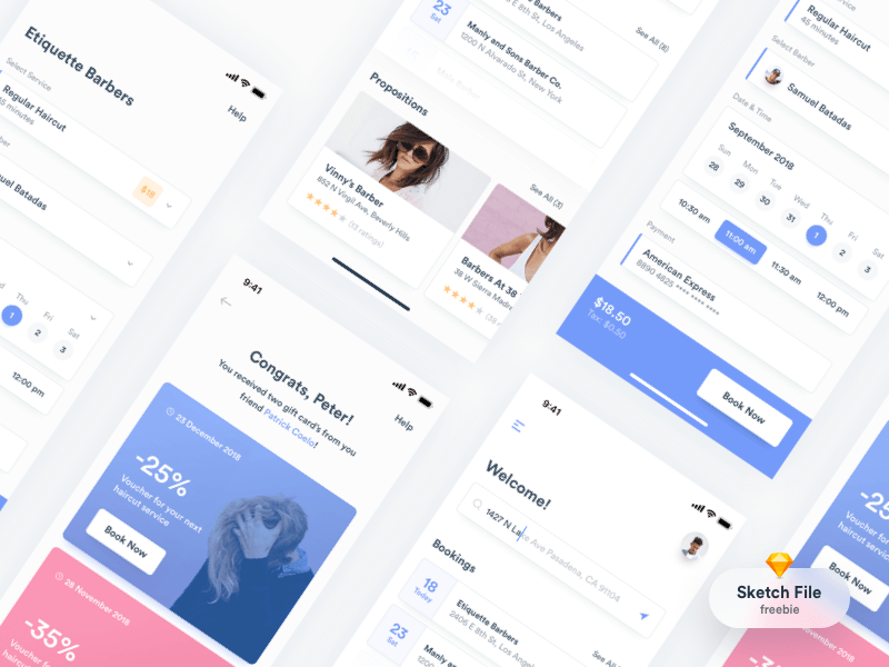 Barber Booking App Concept