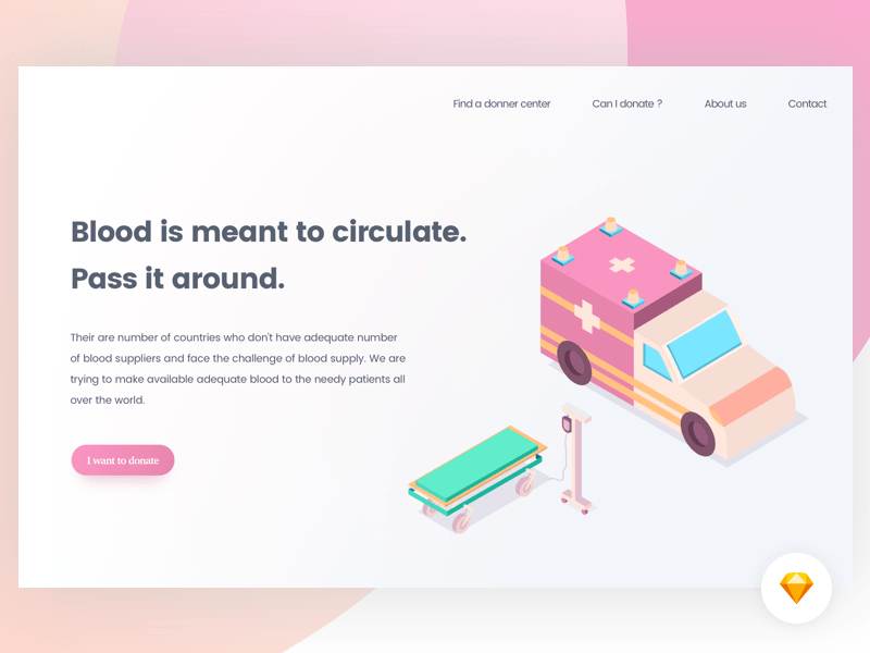 Blood Donation Campaign Landing page